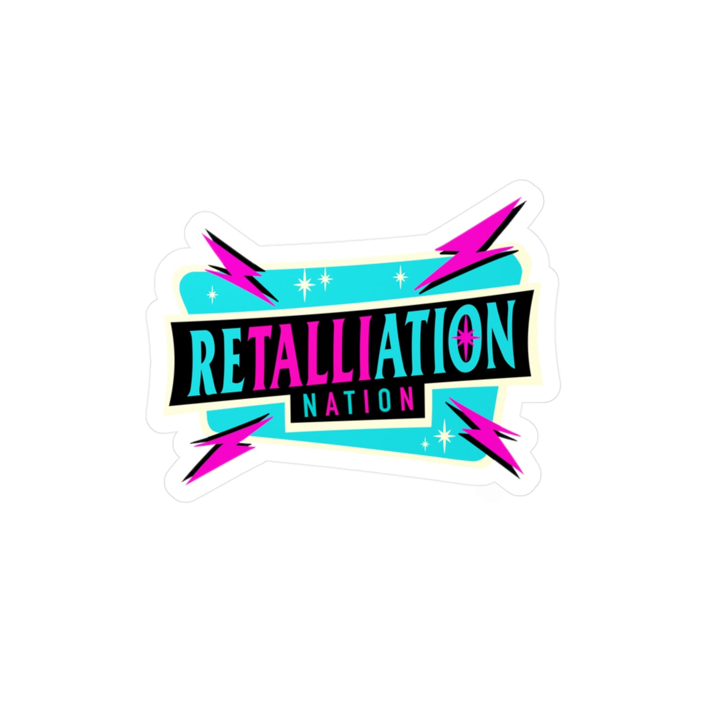 RETALLIATION NATION MCM Kiss-Cut Vinyl Decals