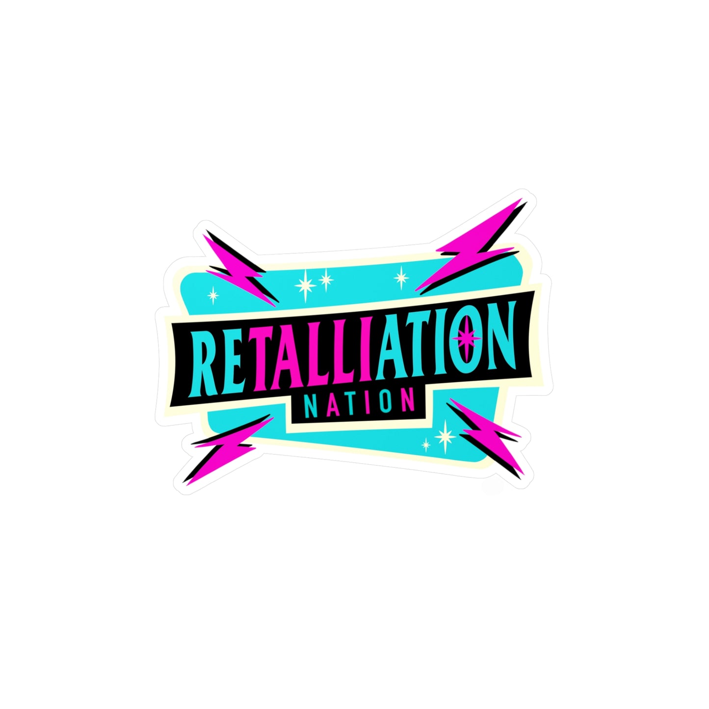 RETALLIATION NATION MCM Kiss-Cut Vinyl Decals