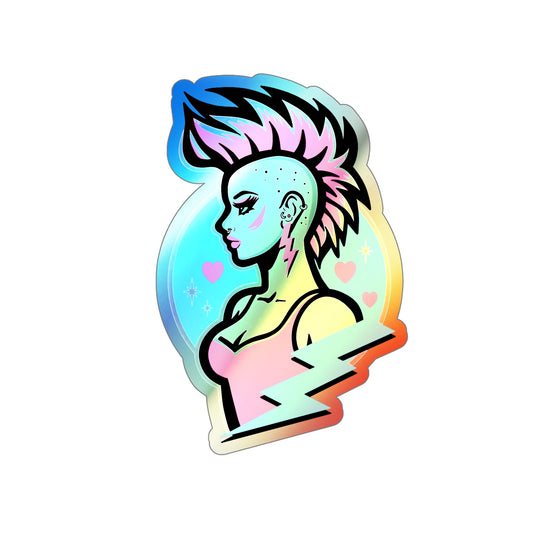 RETALLIATE Mohawk Holographic Die-cut Stickers